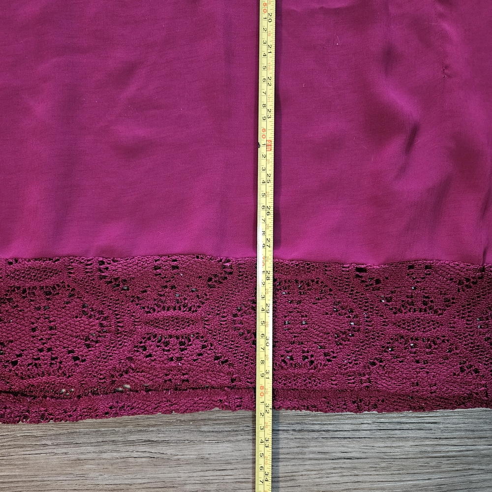 Merona Magenta Crochet Poncho Swim Cover Up‎ - Picture 4 of 8